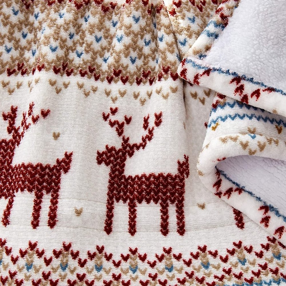 New Eddie Bauer | Smart Heated Electric Throw Blanket - Reversible Sherpa - Hand - Picture 3 of 5